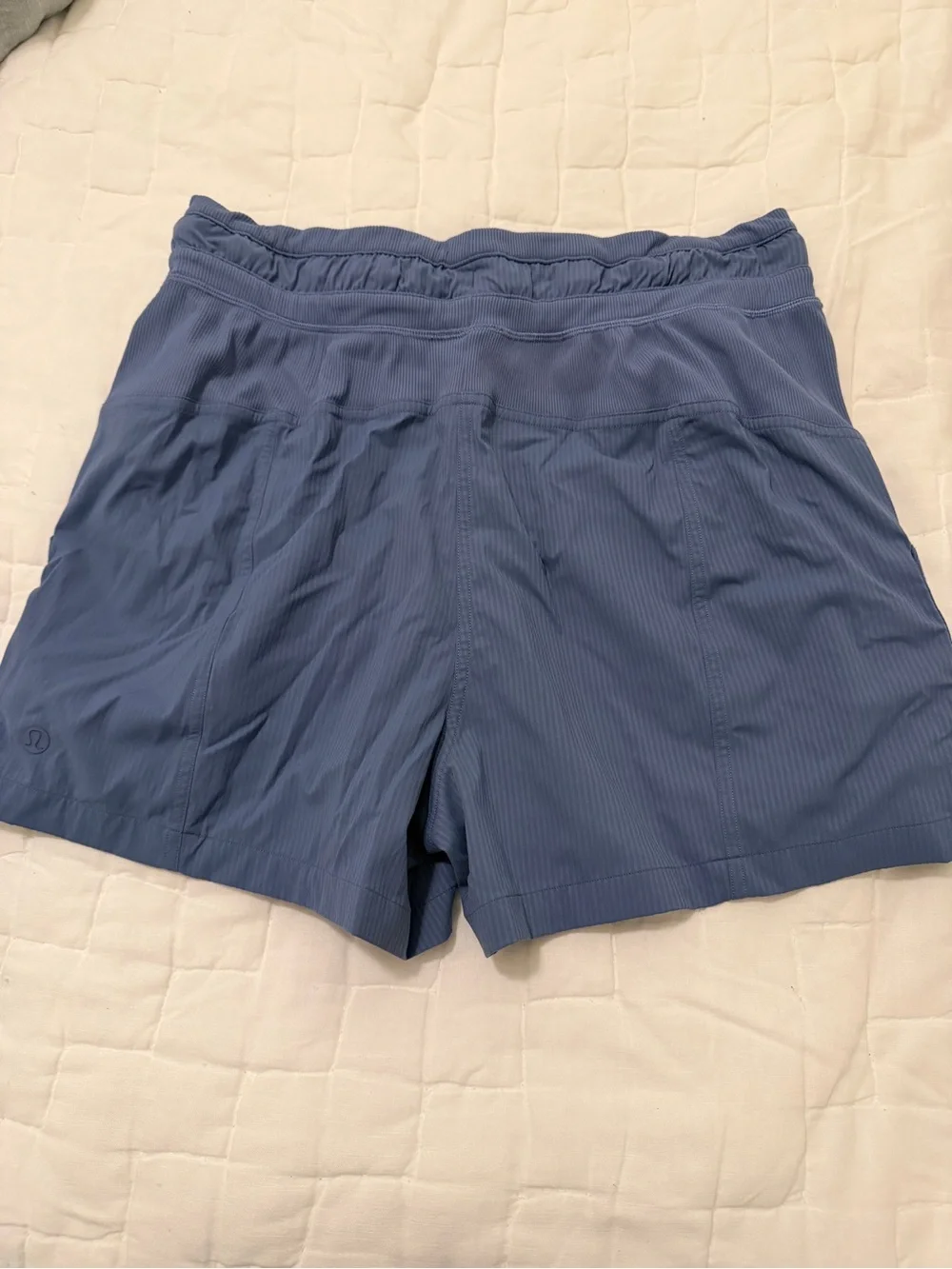lululemon athletica Slate Blue Athletic Drawstring Shorts
